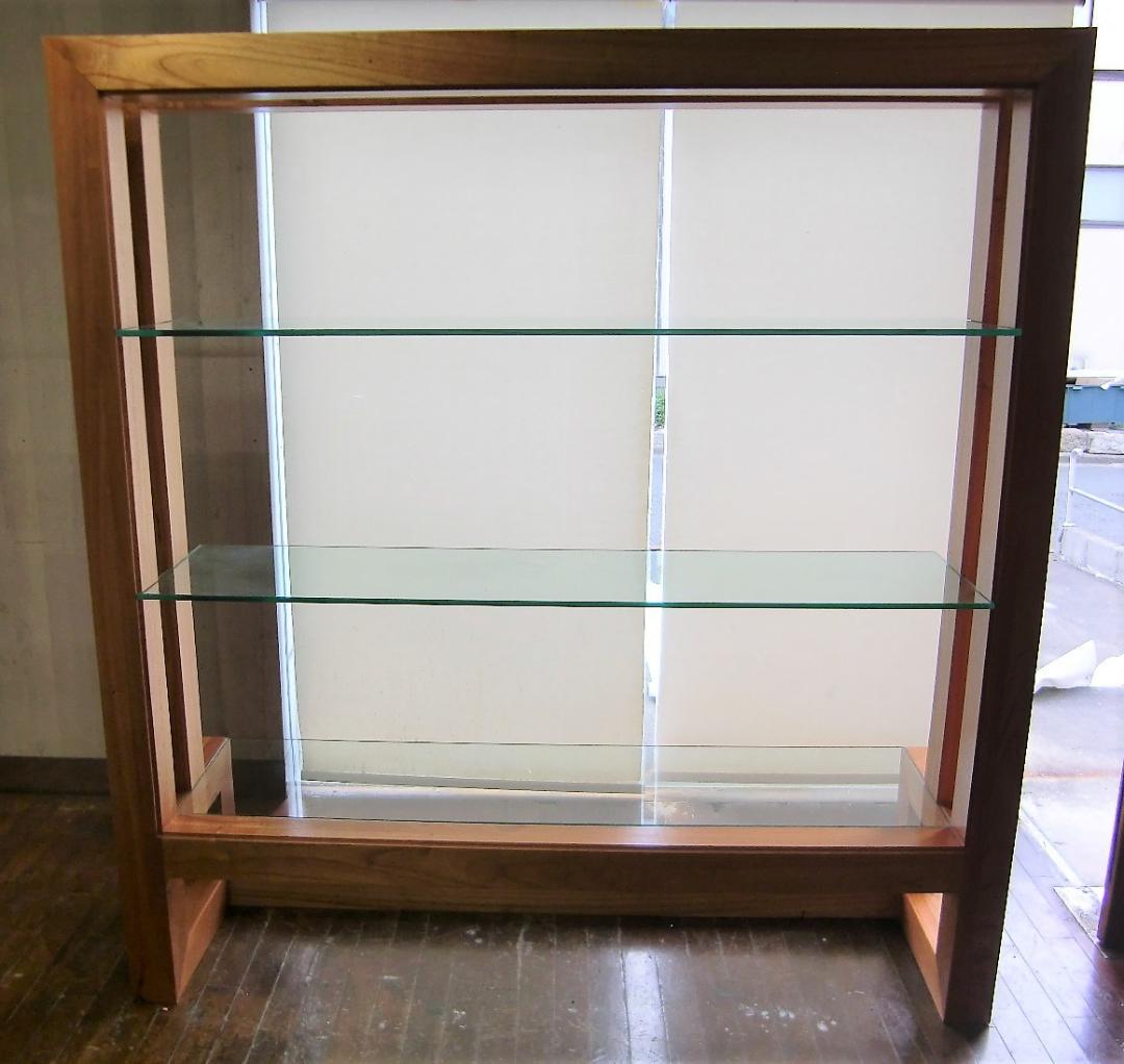 ■交渉可能■　RETRO 男前　/ ミンディ ハイ・シェルフ 　ワイド硝子棚 楽天市場】[2段] VeroMan クリア 収納棚 ラック ディスプレイラック