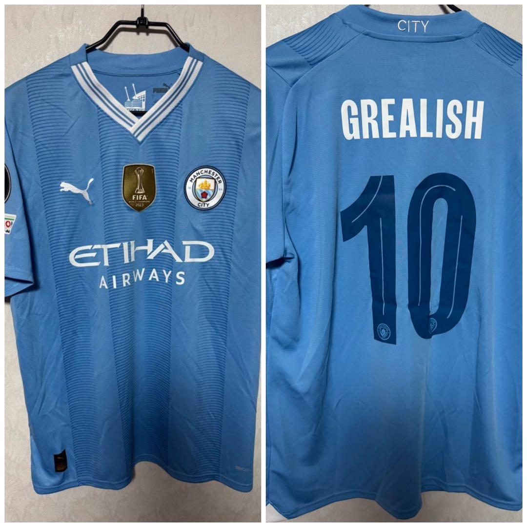 マンチェスターシティ 24-25 ユニフォーム 10 グリーリッシュ CLパッチ PUMA - マンチェスターシティ 24-25 ユニフォーム 10 グリーリッシュ