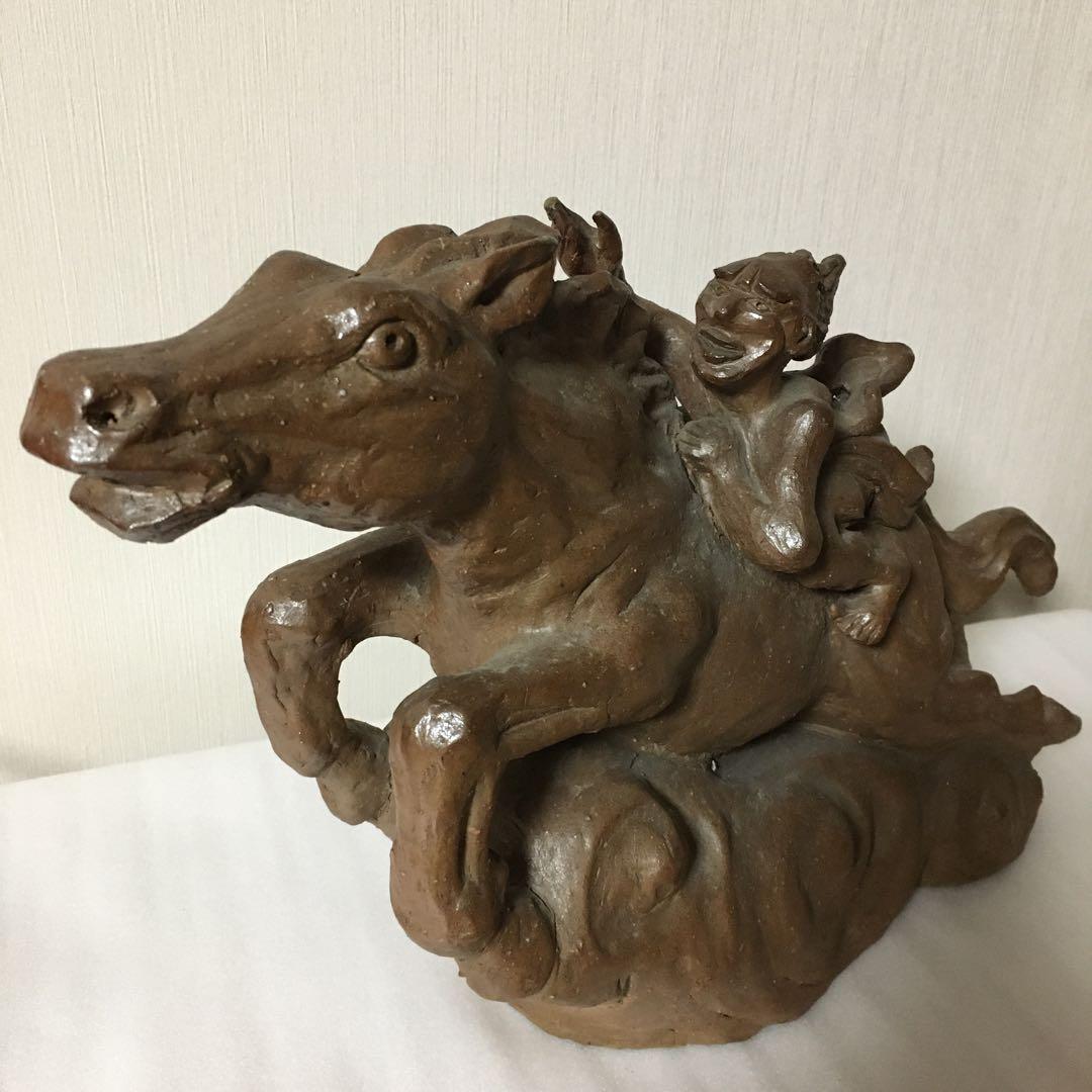 備前焼 馬 置物 - メルカリ