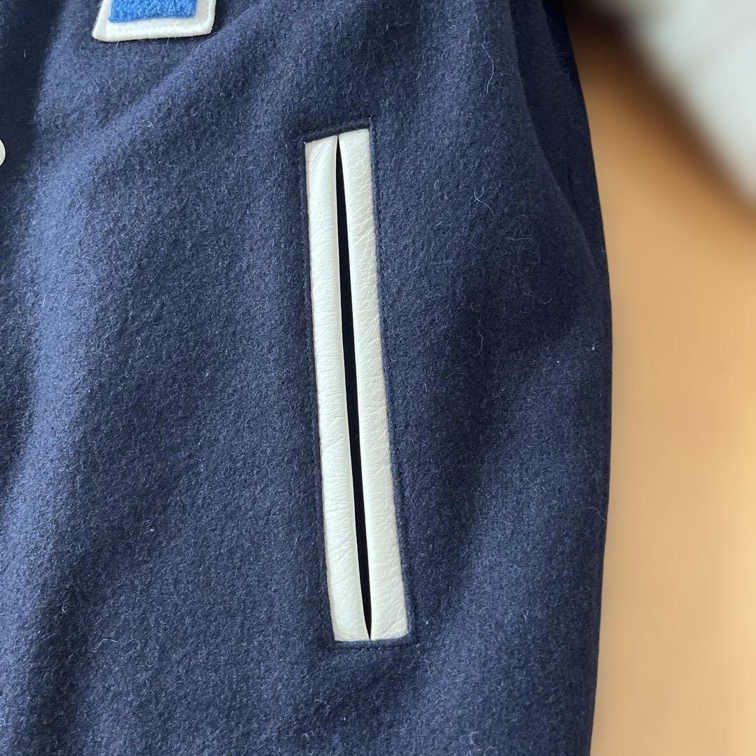 Pherrow's スタジャン ネイビー/ホワイト S