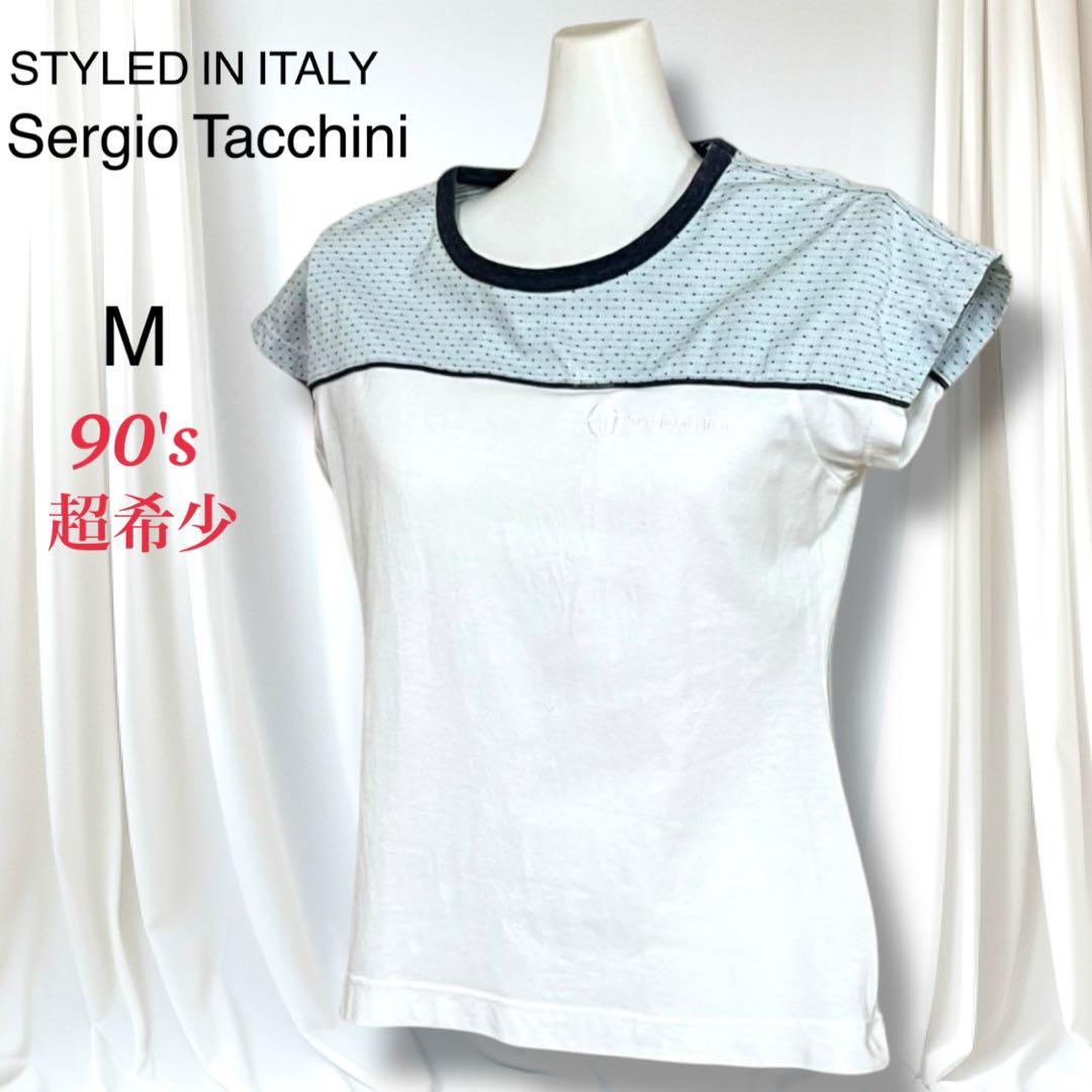 超希少　セルジオタッキーニ　テニスウエア Tシャツ 90'sヴィンテージ　ロゴ 超希少 セルジオタッキーニ テニスウエア Tシャツ 90'sヴィンテージ