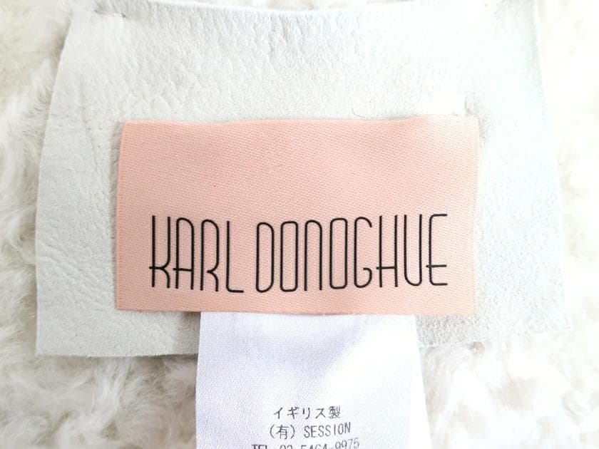 カールドノヒュー 英国製 羊革 ムートンファー マフラー シュラッグ 定