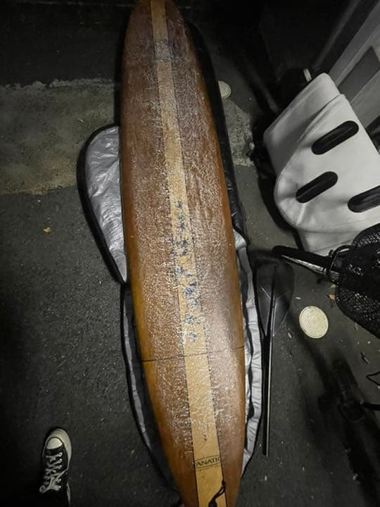 サーフィンボード　ロングボード 楽天市場】213cm (7 foot) ロングボード ハードケース付き 5枚フィン