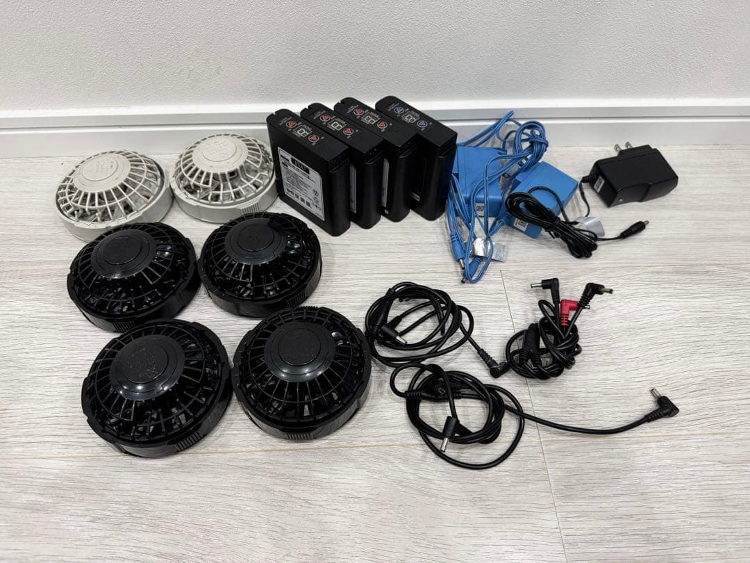 まとめ売り！！！空調服　バッテリー、ファンセット 楽天市場】空調服 SK23021 ファン＆バッテリーフルセット 14.4V 改良