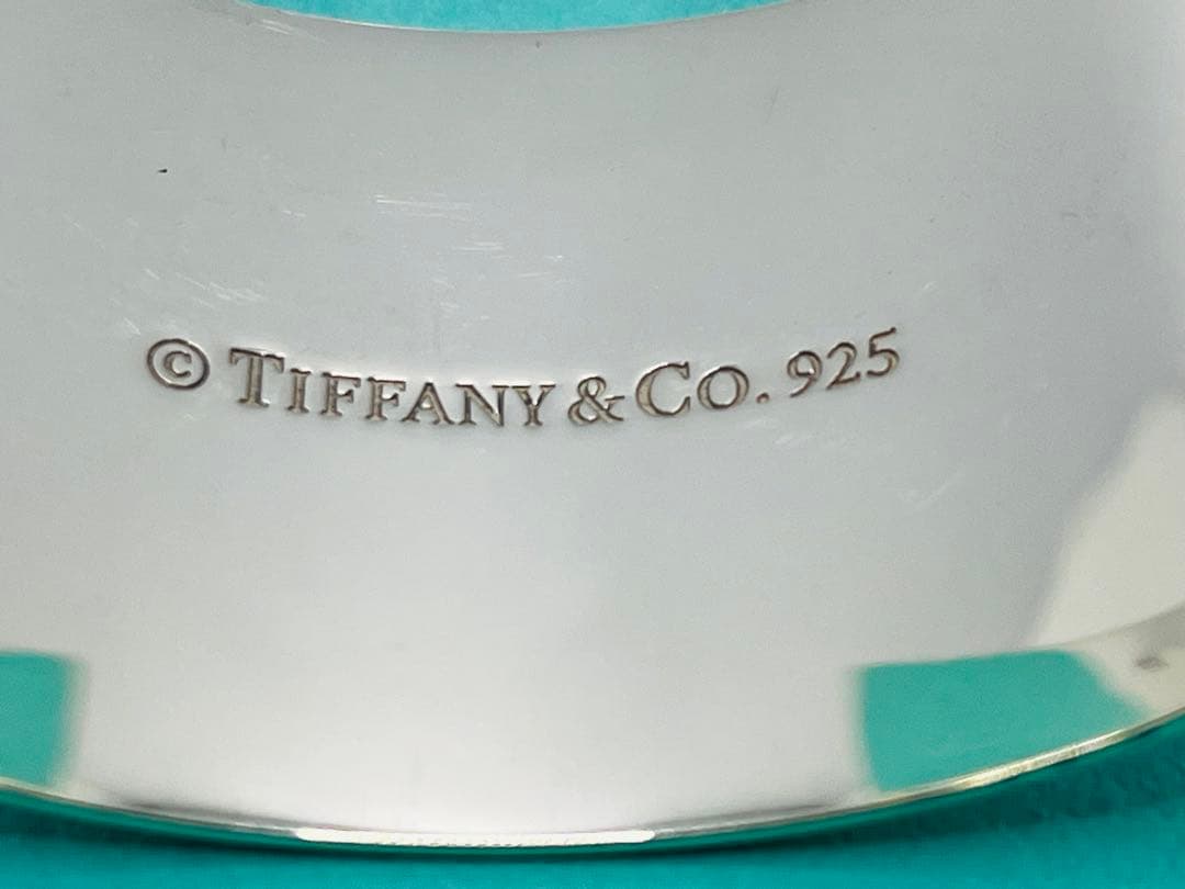 h196 美品 希少 ティファニー ノーツ ワイド カフ バングル 925 - メルカリ