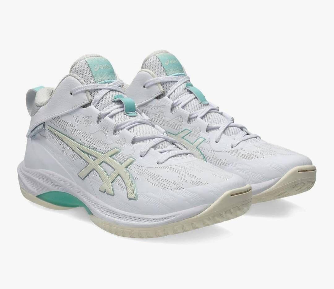 ASICS バスケットボールシューズ ホワイト/ミント ASICS アシックス GELHOOP V16【STANDARD】 （ホワイト/リッチティール