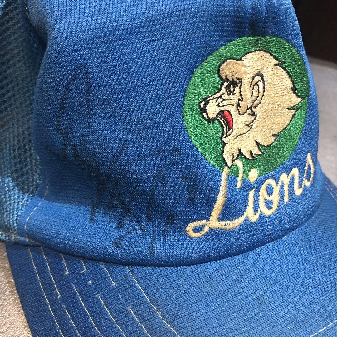 西武ライオンズ サイン キャップ 田尾安志 背番号2 昭和レトロ 中日