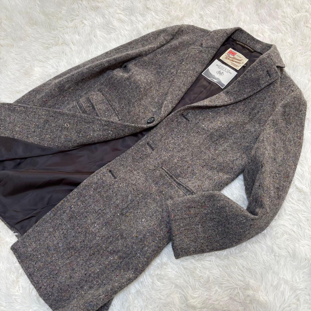 トラディショナルウェザーウェア BEAMS別注 チェスターコート ツイード S