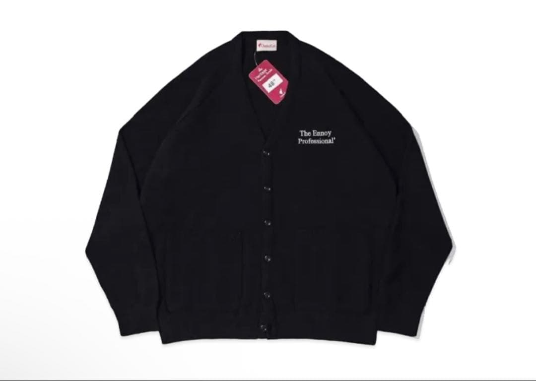 トップス ENNOY 22AW Button Cardigan \"Black Acne Studios - Fitted cardigan - yak wool - Black