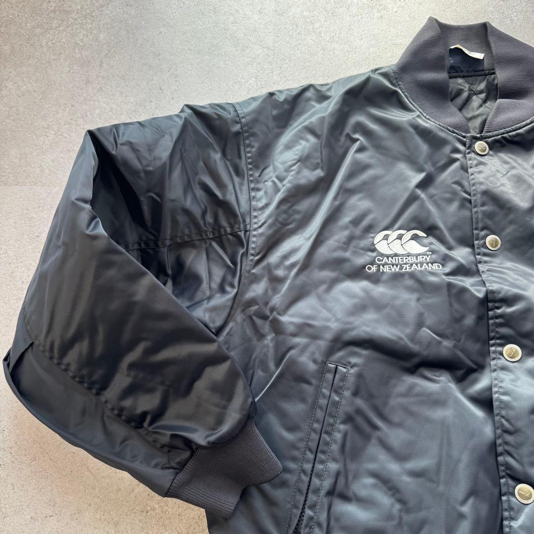 極美品 CANTERBURY オールブラックス スタジャン XL キャップ付き