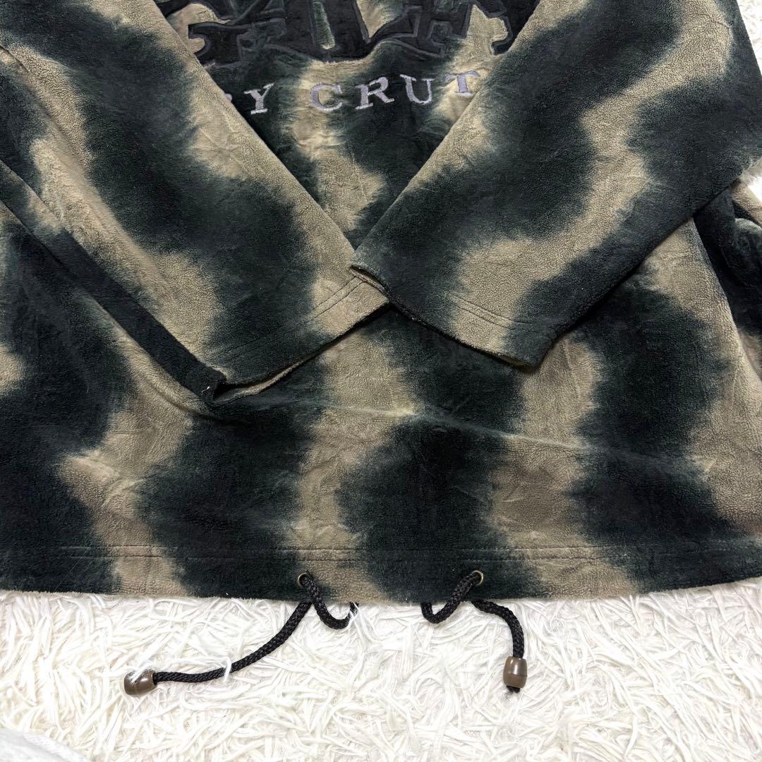 マック様 ット/美品】ガルフィー デカロゴ パーカー タイダイ ベロア