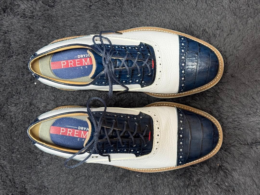 フットジョイ　FOOTJOY ゴルフシューズ ホワイト/ネイビー FootJoy（フットジョイ） FootJoy 25 FJ フューエル ボア 【ホワイト