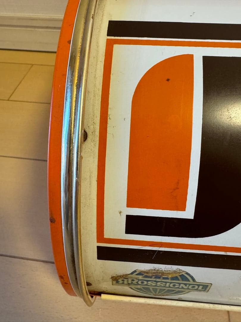 ヴィンテージ レトロ アンティークROSSIGNOL ブレッドケース オレンジ