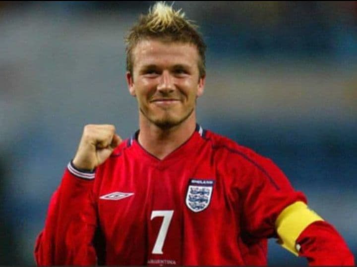 ベッカム＃7 イングランド代表2002 A リバーシブル＋パンツ 上下セット】