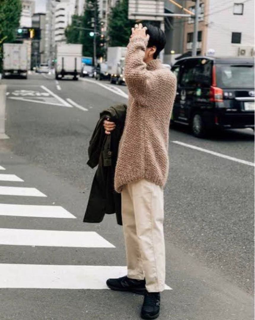 SEEALL HAND OVERSIZED HIGH NECK SWEATER - メルカリ