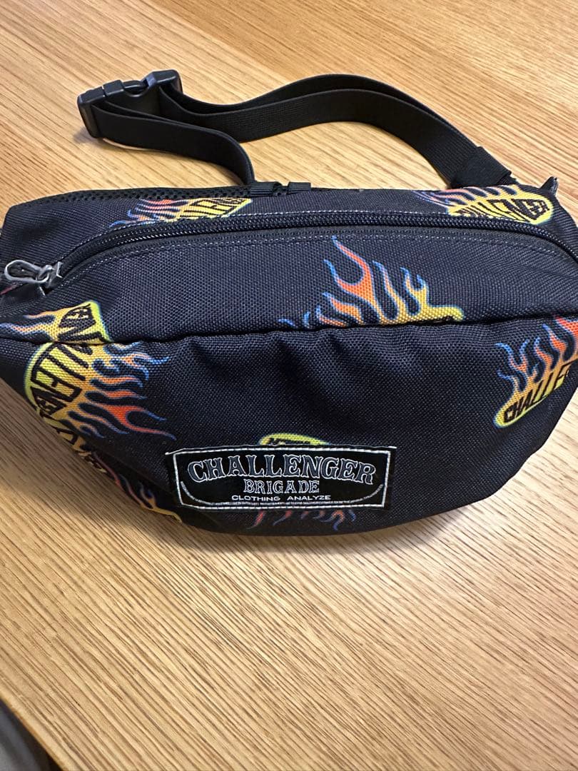 CHALLENGER FIREBALL WAIST BAG チャレンジャー CHALLENGER / FIREBALL WAIST BAG -Black-
