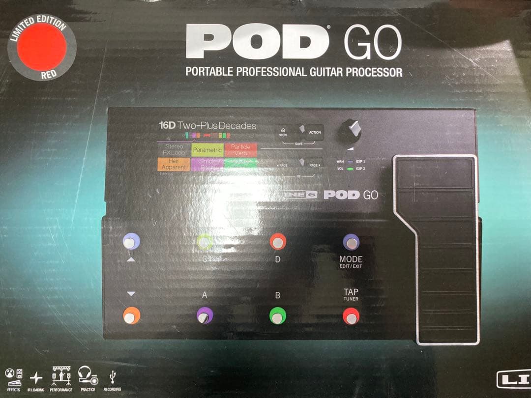 LINE 6 POD GO 限定版レッドLine 6 POD GO Limited Edition Red 2nd Hand