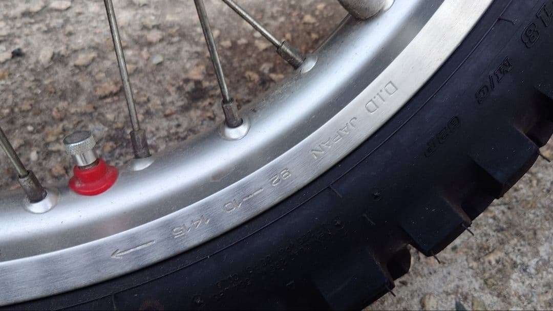 CRF250 前後ホイール D.I.Dリム ポン付け可(引取限定他 大阪府堺市