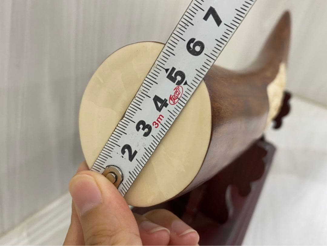 天然マンモス牙美しい手作り彫刻九鯉献瑞置物