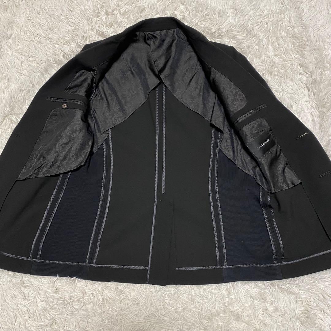 極美品】1piu1uguale3テーラードジャケット ペイズリー 側面ゴム