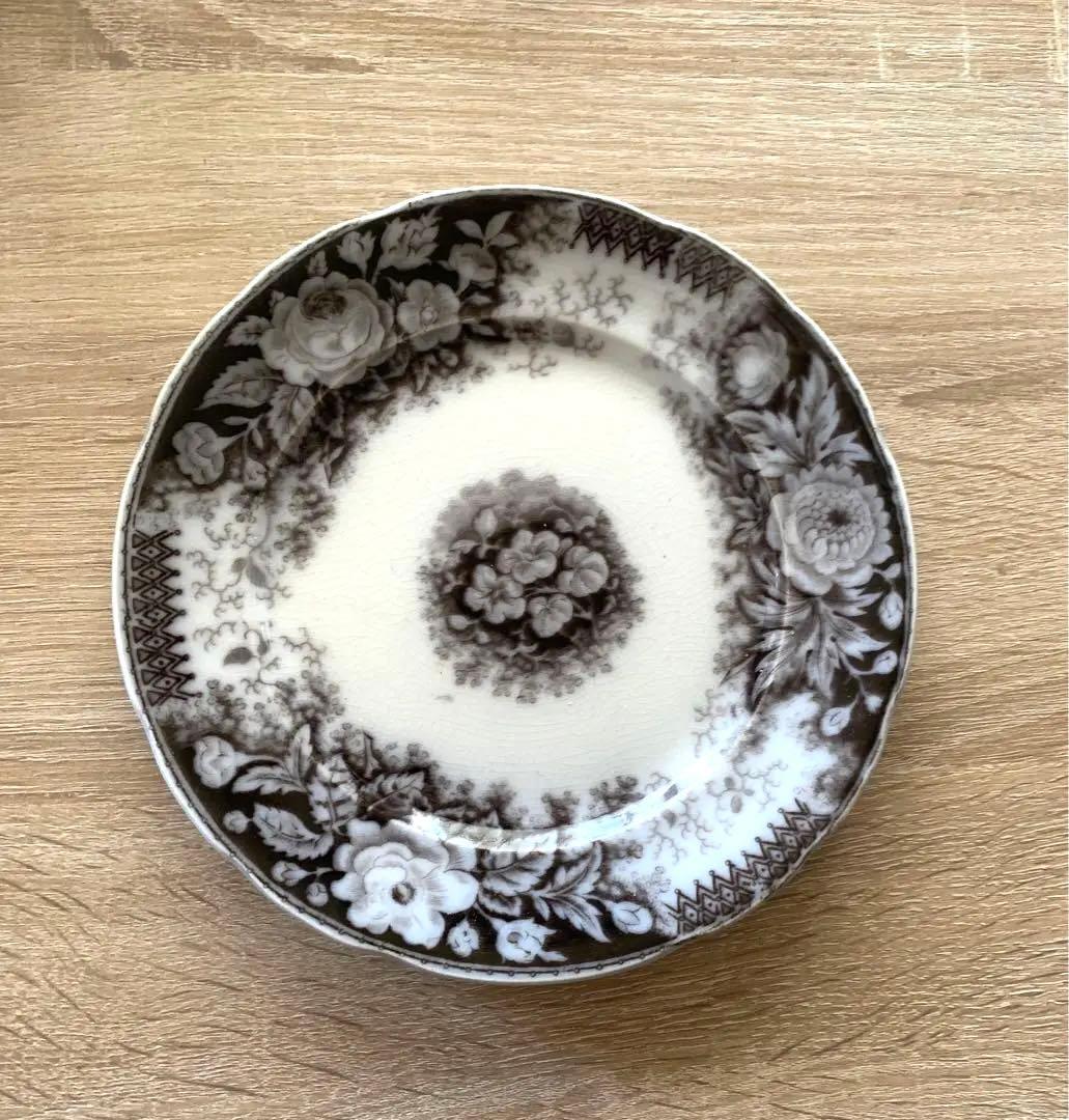 サルグミンヌ　ジャルディニエール　JARDINIERE 黒 ブラウン　皿　蚤の市 サルグミンヌ ジャルディニエール JARDINIERE 黒 ブラウン 皿 蚤の市