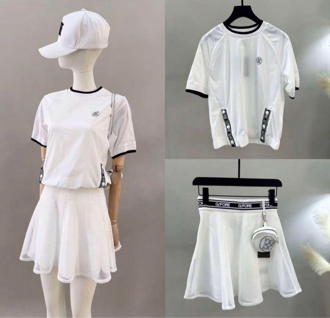 ジーフォア G/FORE ゴルフ レディース Tシャツ スカート 2点セット