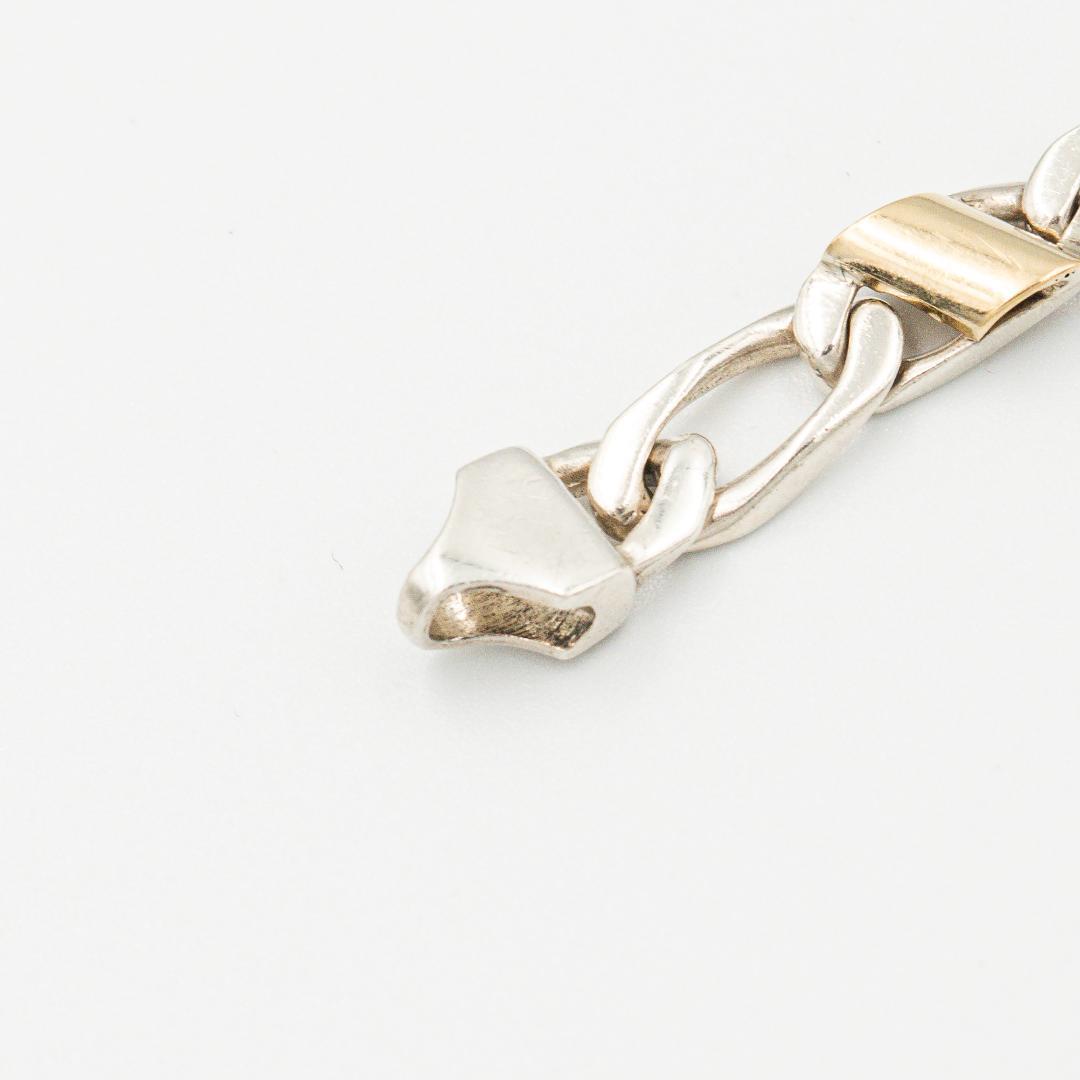 ヴィンテージ ティファニー フィガロチェーン ブレスレット 19.6cm 90s