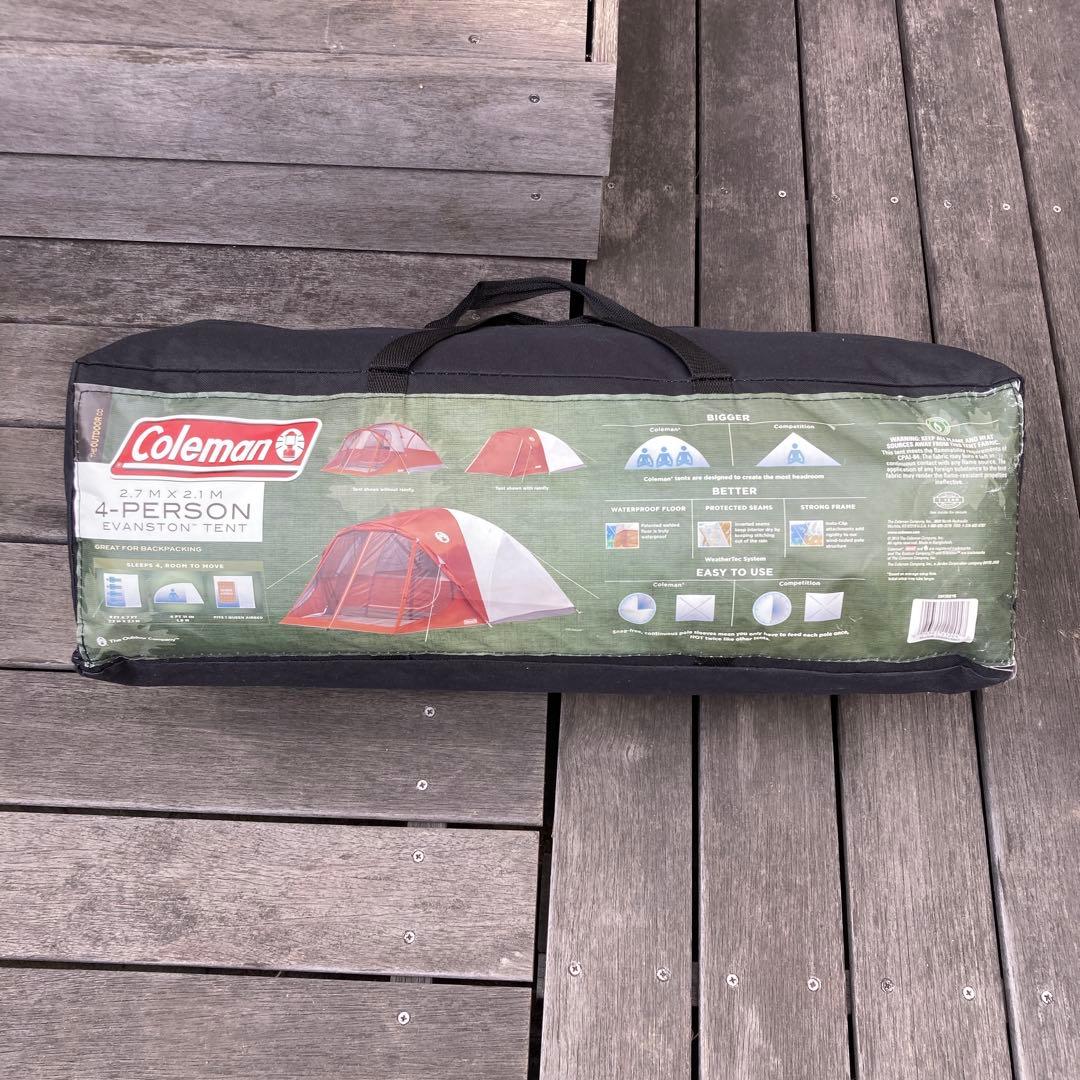 dariコールマン4パーソンテントファミリー向け　2.7m×2.1m　希少
