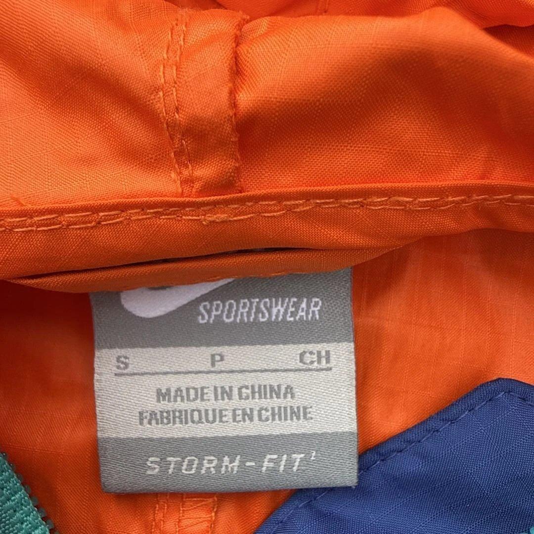 00s NIKE c-boy ナイロンジャケットテック系マルチカラーオレンジ青S