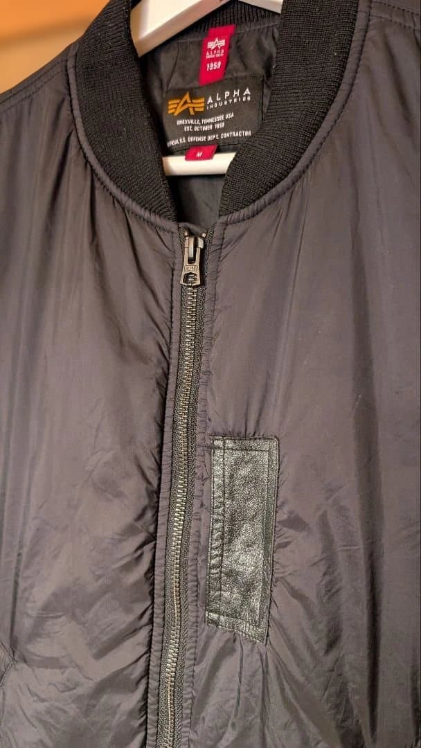 ALPHA SHIPS ALPHA MA-1ジャケット ブラック M INDUSTRIES MA-1
