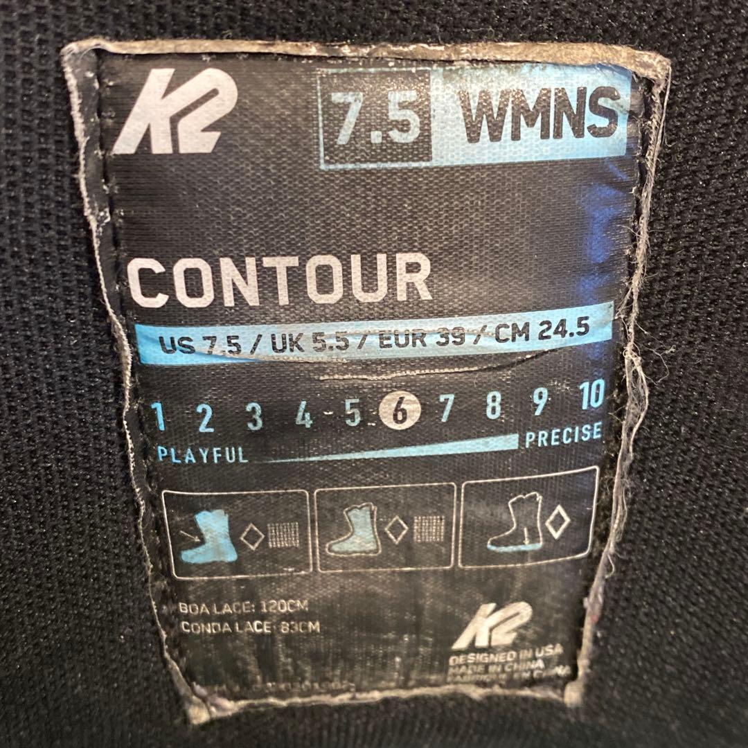 【23-24モデル】K2 ケーツー スノボブーツ CONTOUR 24.5cm