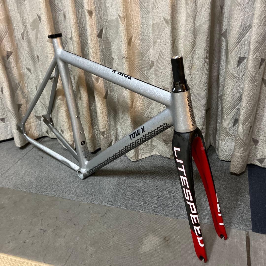 お値下げ！シングルスピードバイク　ピスト　フレームセット　中古品 お値下げ！シングルスピードバイク ピスト フレームセット 中古品