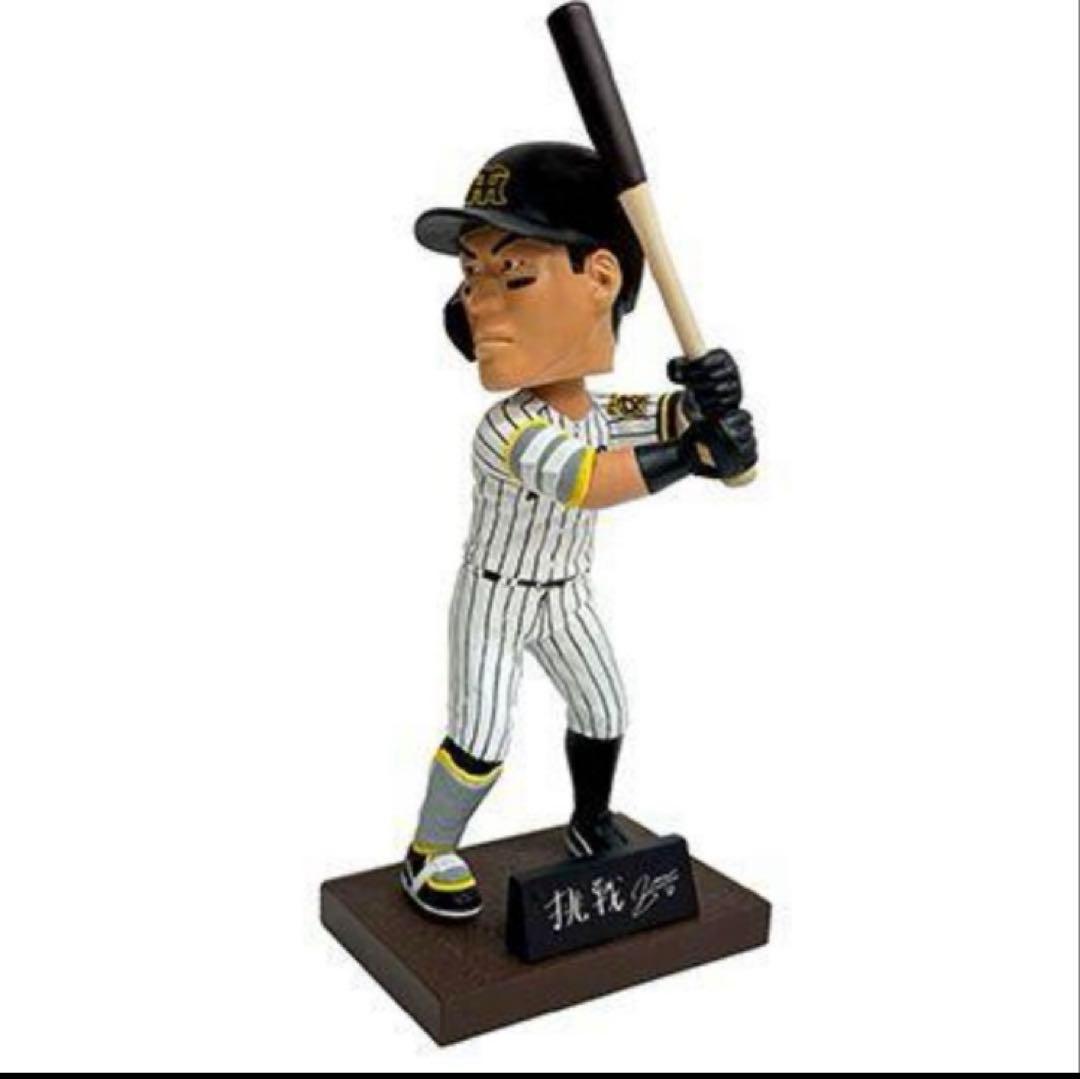 藤川監督優勝&佐藤輝明ホームラン王 阪神 ボブルヘッドフィギュア 2025