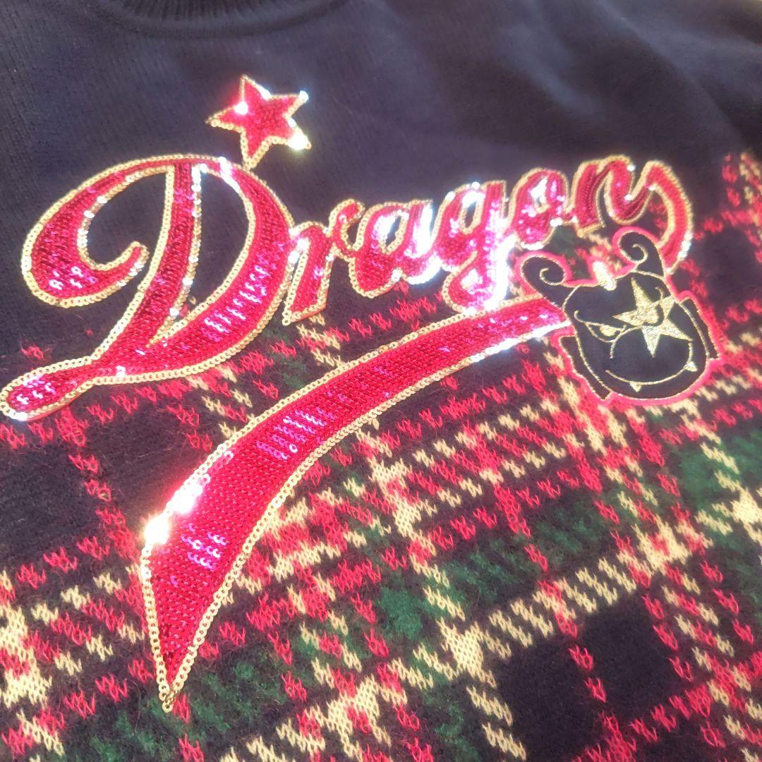 ダンスウィズドラゴン ネイビー チェック柄 ワンピースの通販｜olive