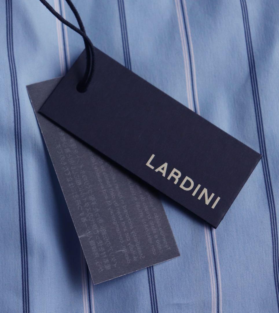 《ラルディーニ》未使用 伊製 ストライプ 長袖ドレスシャツ ワイシャツ 40