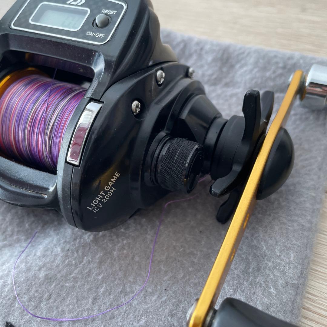 ダイワ ライトゲーム ICV 200H カウンター付き リール 舟 船釣りダイワ