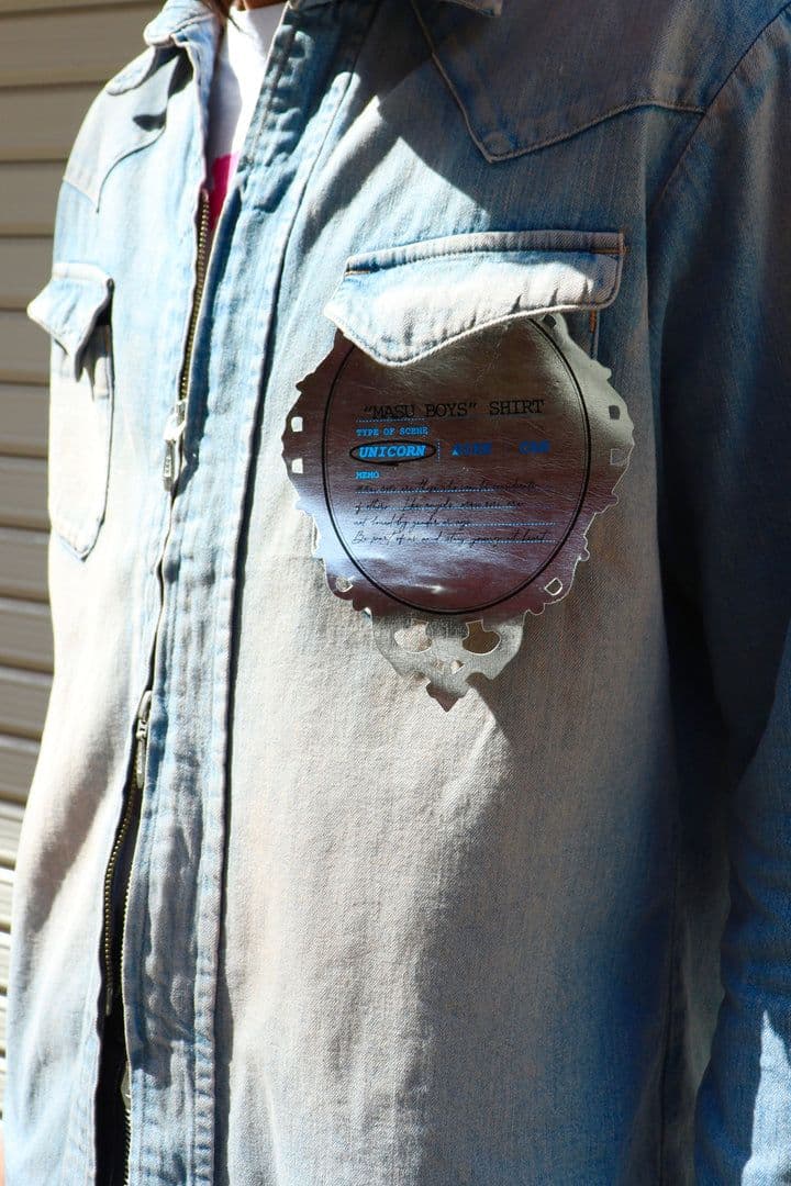 トップス MASU \"MASUBOYS\" WESTERN SHIRT OVER DYE