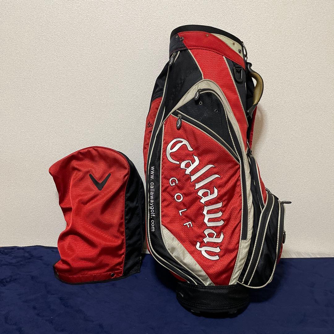 Callaway キャディバッグ 赤黒　#A65 即日発送】キャロウェイ キャディーバッグ Callaway ゴルフバッグ 赤黒