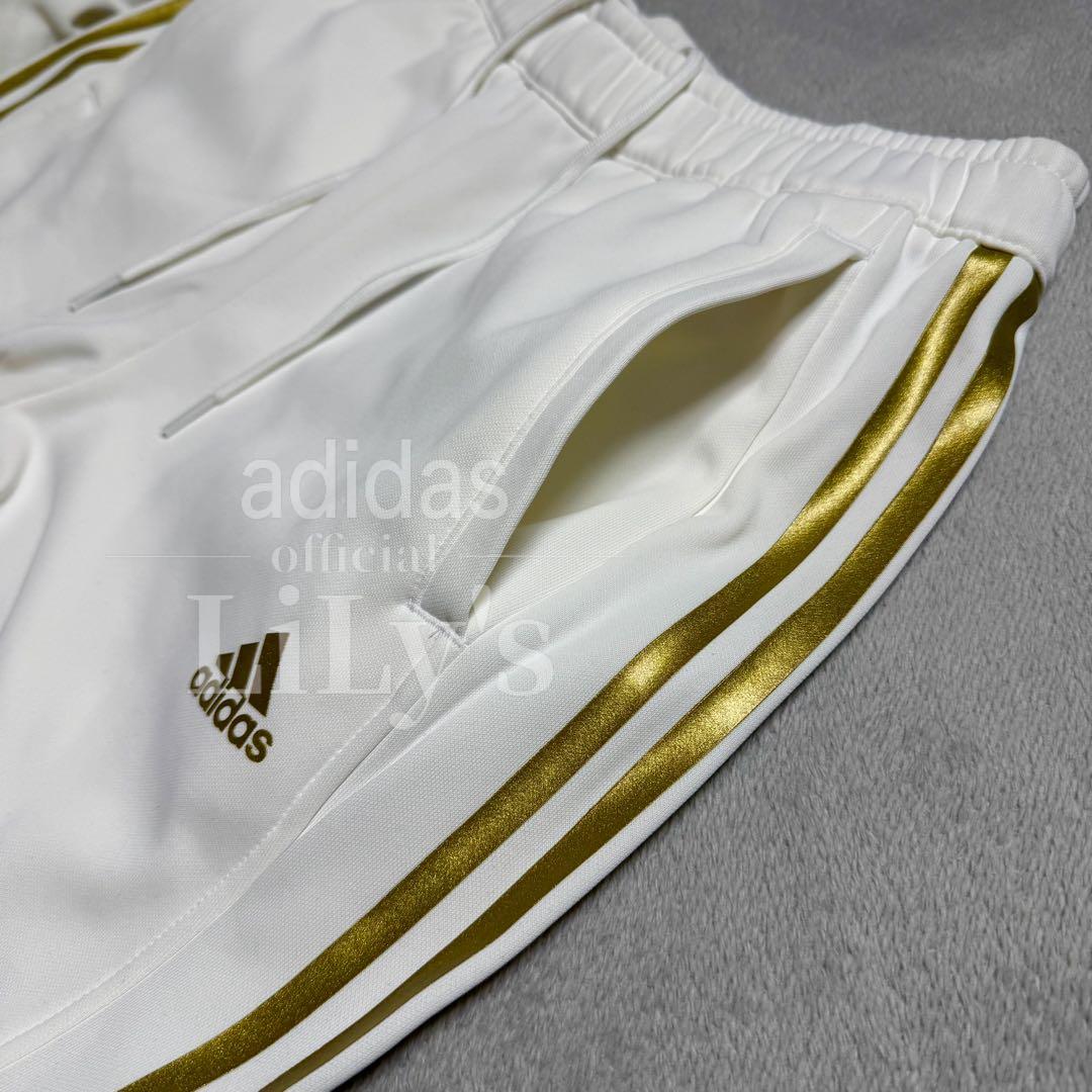 2XLサイズ】adidas上下セットアップ 白金 定価17,600円 裏起毛 adidas