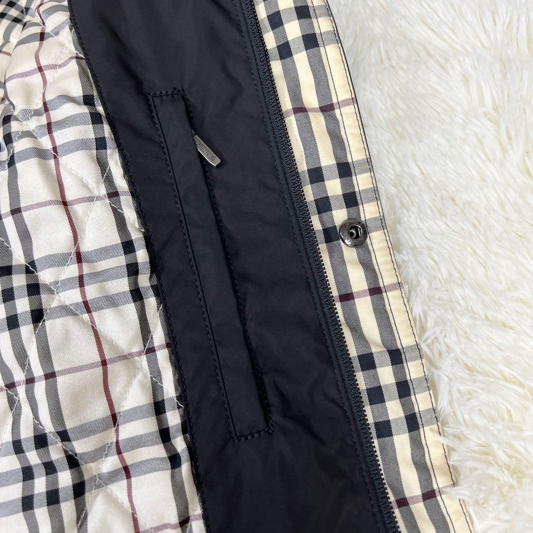 バーバリーブラックレーベル コート 中綿 ノバチェック キルティング