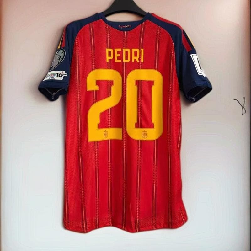 2026W杯 スペイン代表 ペドリ 20番 半袖 シャツ スペイン代表 2026 ホーム 半袖 ユニフォーム No.20 ペドリ【adidas
