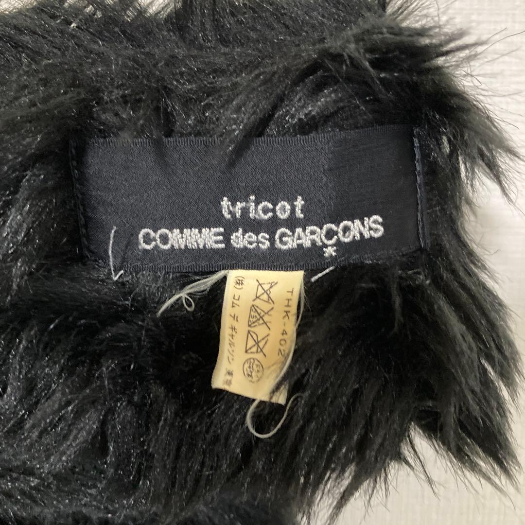 トリココムデギャルソン フェイクファーマフラー ブラック - メルカリ