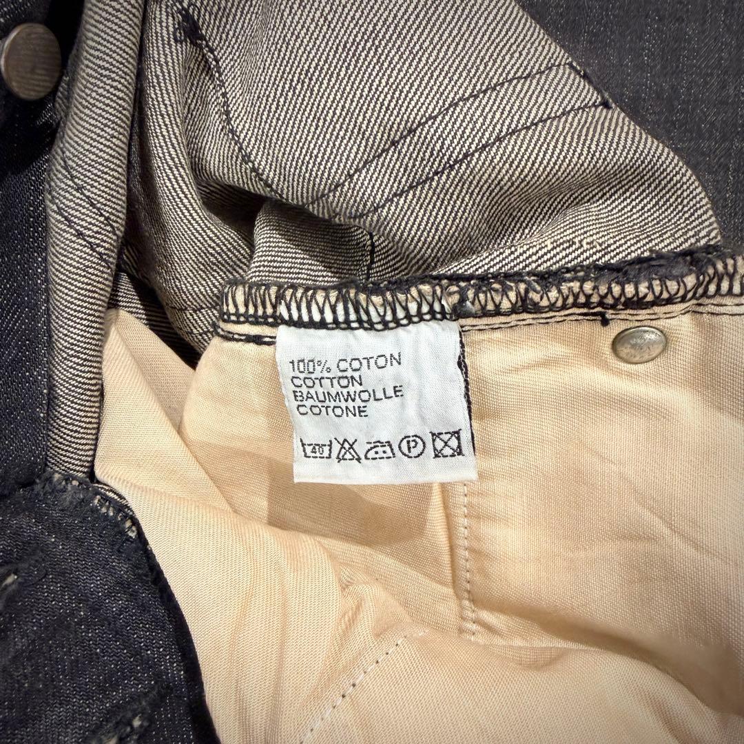 美品】Dior HOMME ディオールオム ダメージ加工ブラックデニム29