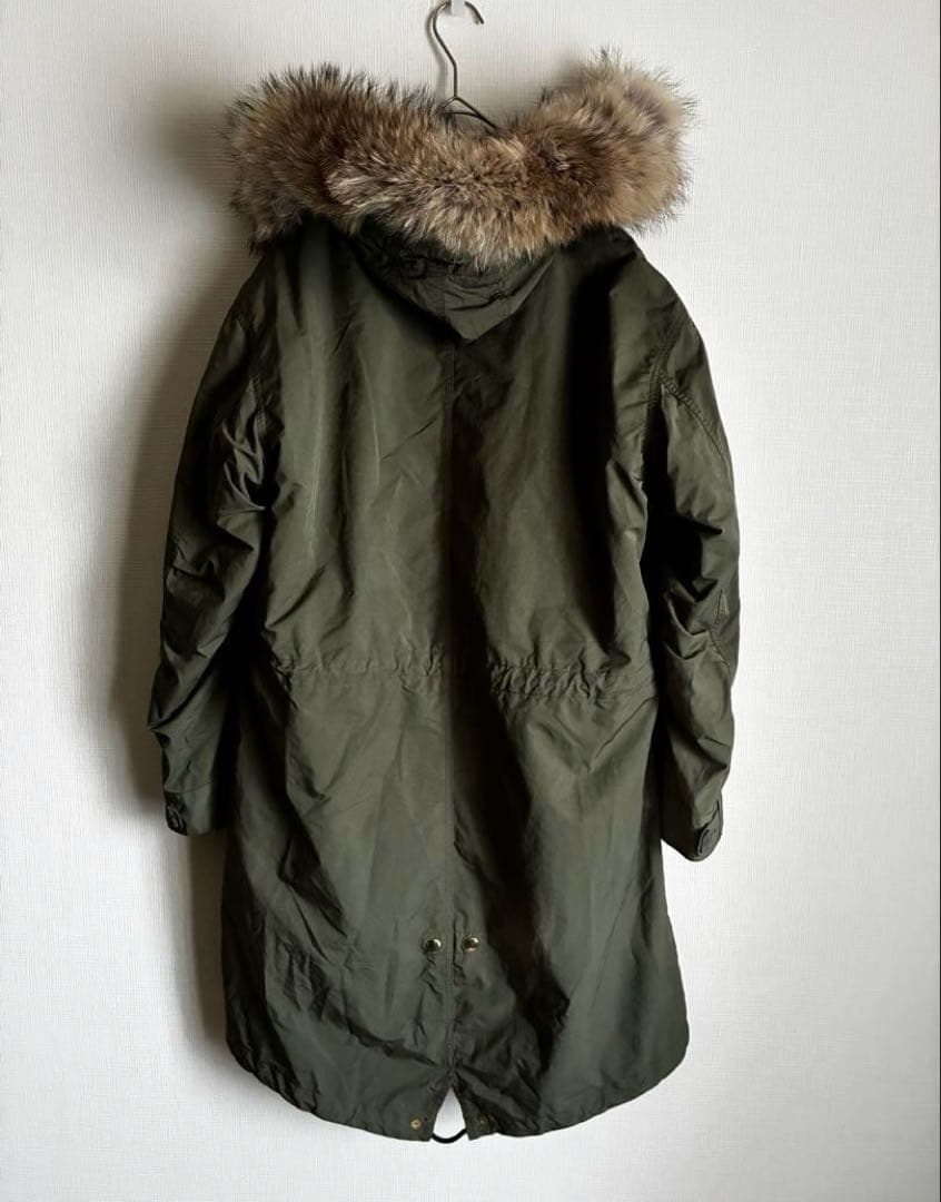 美品【ドゥーズィエムクラス】モッズコート ファーライナー付き カーキ