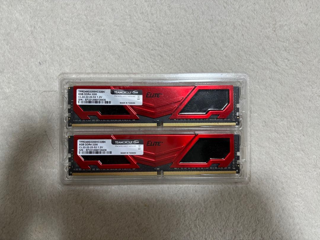 Team Elite DDR4 3200MHz メモリ 8GB×2枚 Teamgroup Elite Ram Team