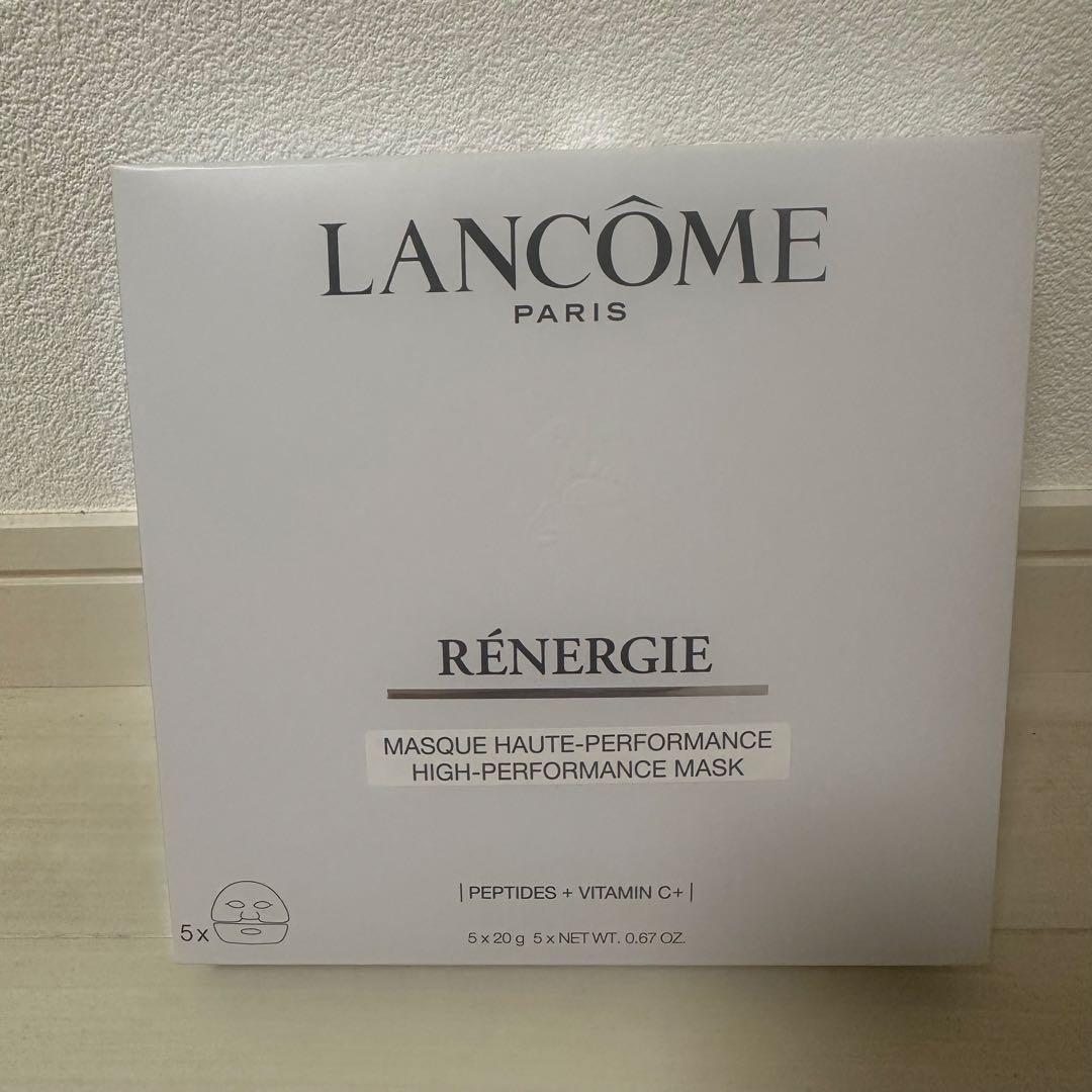 LANCOME RÉNERGIE シートマスク 5枚入り ランコム“クリームテクスチャー”の新感覚シートマスク、「レネルジー