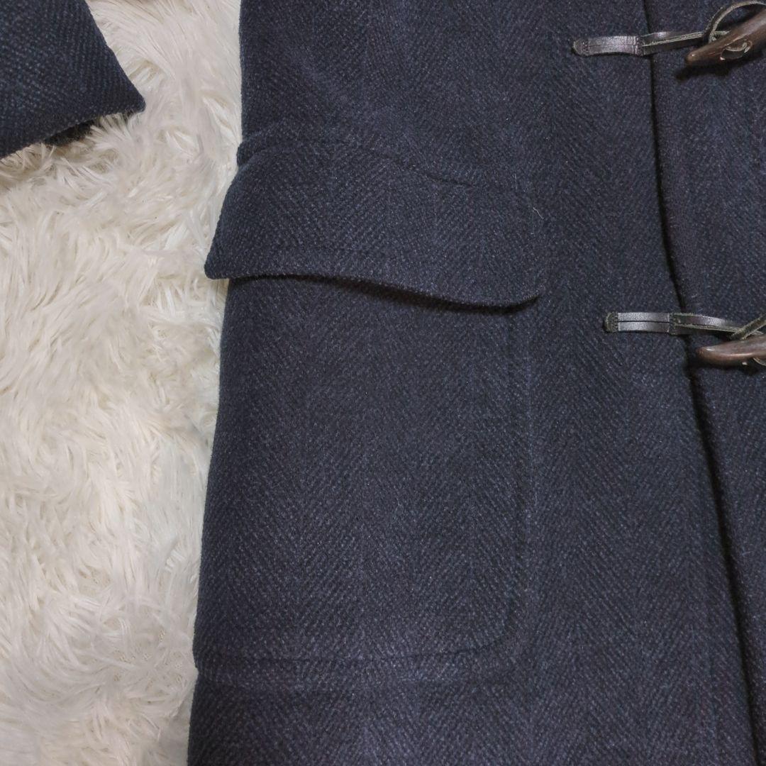 美品】 グローバーオール ヘリンボーン ダッフルコート イギリス製 Mの