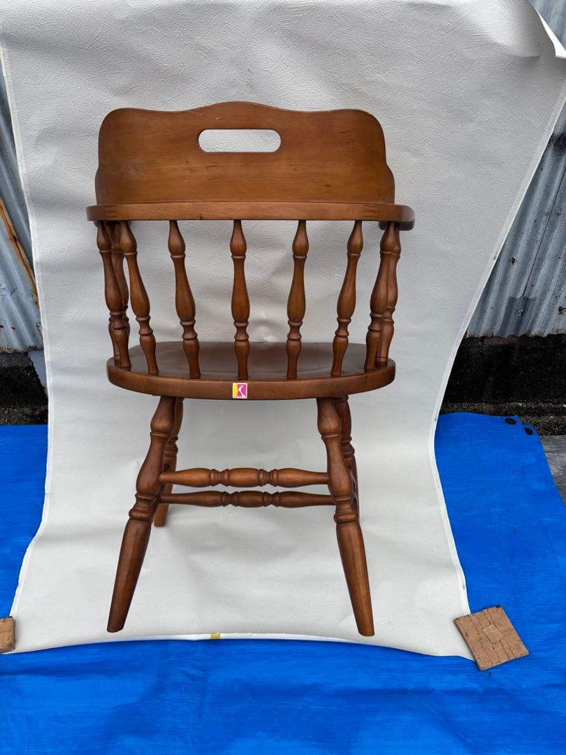 アンティークな飛騨産業 キツツキ ウィンザーチェアーアームチェア 627