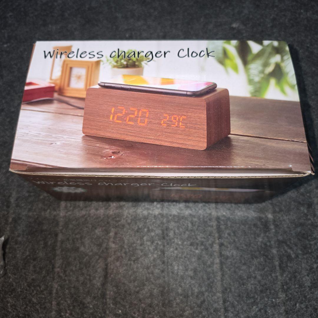 ワイヤレス　充電機能付き　クロック ワイヤレス充電機能付クロック｜2400円｜販促メッセ