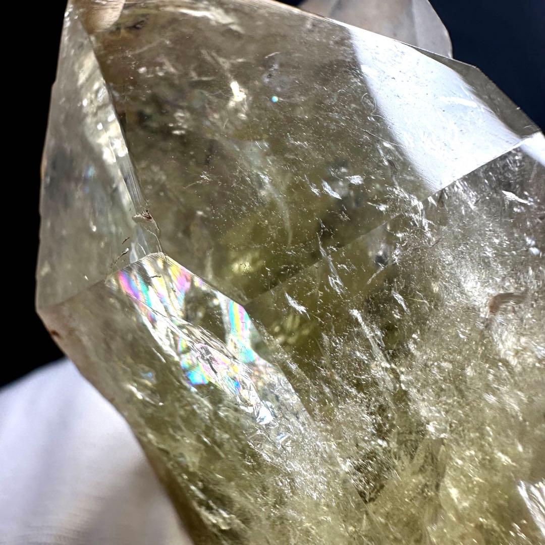 金運·浄化】レインボー☆シトリン☆黄水晶クラスター☆パワーストーン